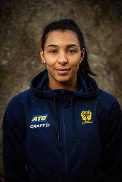 Jamina Roberts of Sweden at a press event
