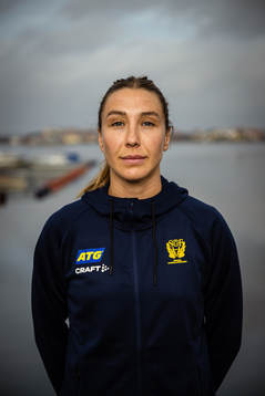 Anna Lagerquist of Sweden at a press event