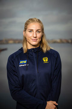 Linn Blohm of Sweden at a press event