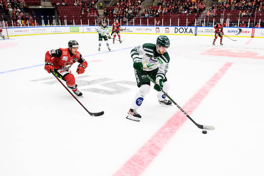 Malmö Redhawks Matias Lassen och Färjestads Marcus