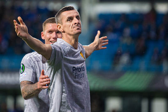 Haris Radetinac of Djurgården celebrates