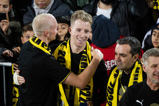 Häckens Samuel Gustafson jublar