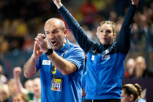 Head coach Branka Mijatovic of Slovenia