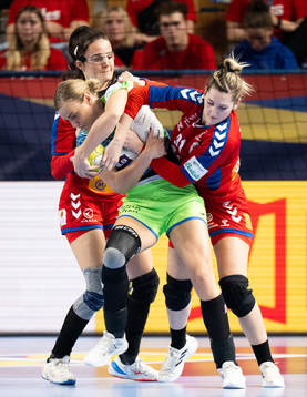 Edita Nukovic and Katarina Bojicic of Serbia against