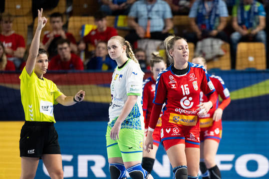 Andjela Janjusevic of Serbia looks dejected
