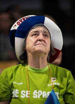 during the EHF Women's European Championship handball match