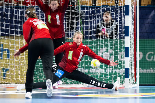 Goalkeeper Sandra Toft of Denmark