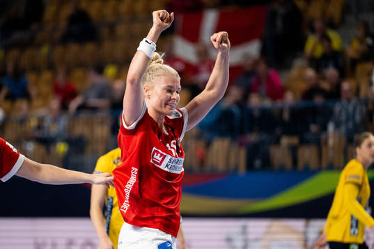 Kathrine Brothmann Heindahl of Denmark celebrates