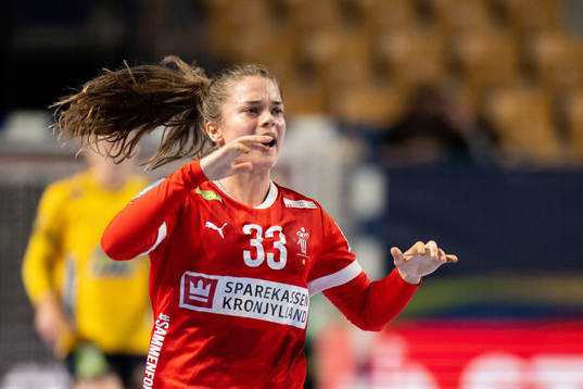 Emma Cecile Uhrskov Friis of Denmark celebrates