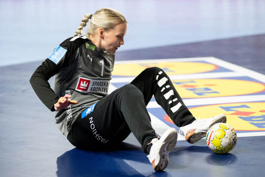 Goalkeeper Sandra Toft of Denmark