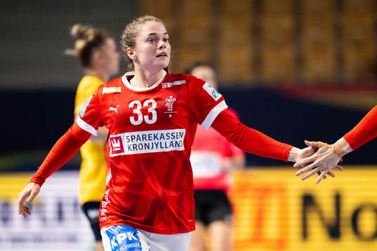 Emma Cecile Uhrskov Friis of Denmark celebrates