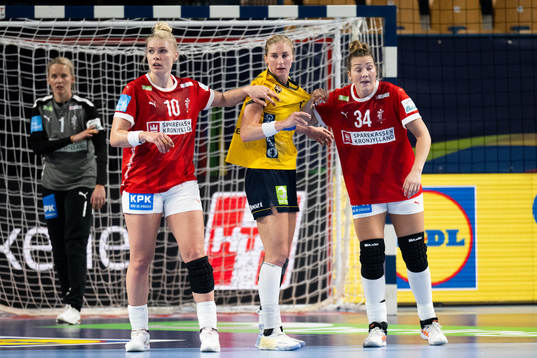 Kathrine Brothmann Heindahl and Rikke Iversen of Denmark