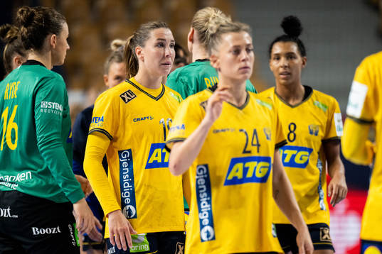 Anna Lagerquist of Sweden looks dejected