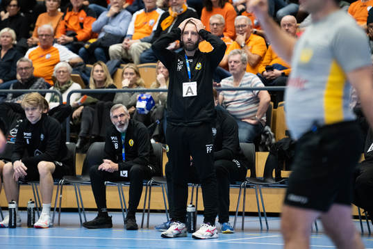Hammarbys tränare Patrik Fahlgren deppar