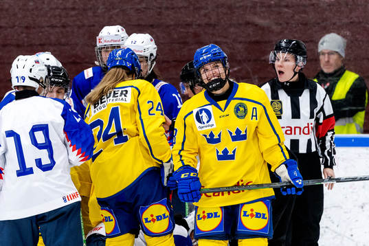 Sveriges Moa Gustafsson jublar