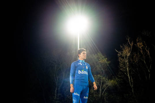 Hugo Vetlesen of the Norwegian national football team