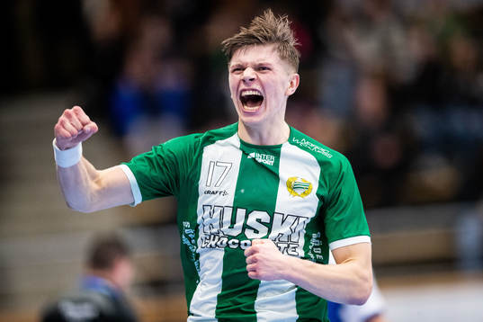 Hammarbys Ludvig Lindeberg jublar