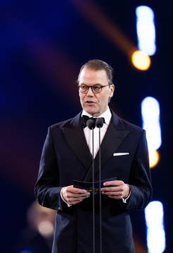 Prins Daniel, prisutdelare Tidernas Spelare