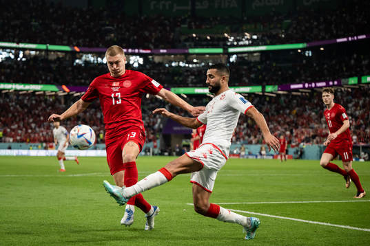 Rasmus Kristensen of Denmark and Ali Abdi of Tunisia