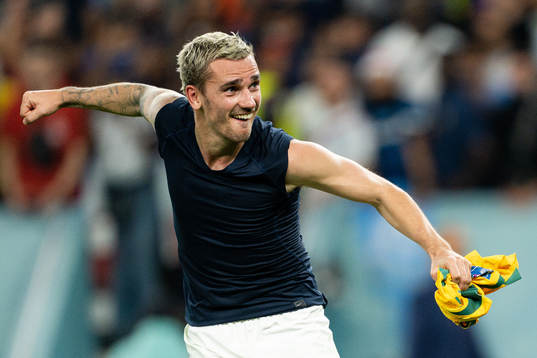 Antoine Griezmann of France celebrates