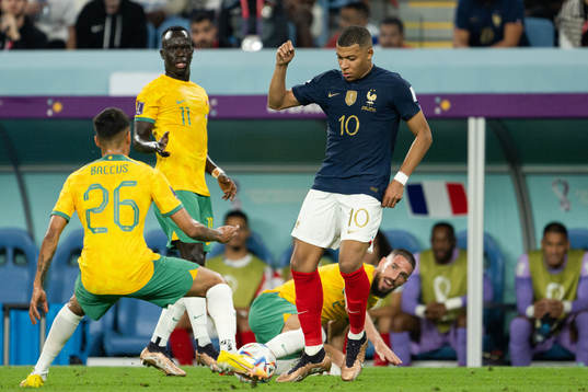 Keanu Baccus, Awer Mabil and Milos Degenek of Australia
