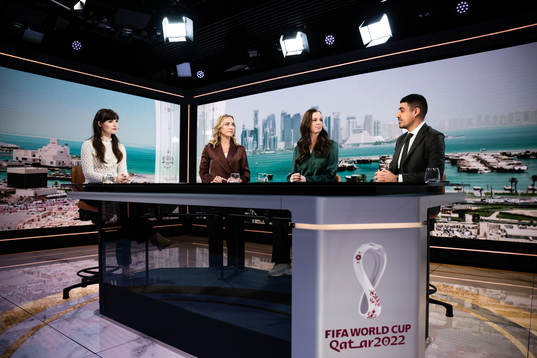 Vicki Blommé, Frida Nordstrand, Lotta Schelin och Siavoush