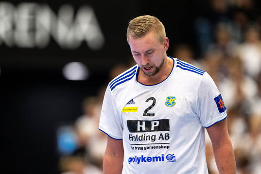 Anton Månsson of Ystad IF looks dejected