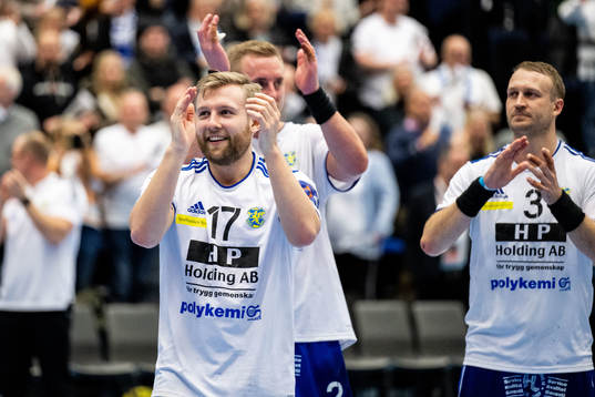 Johan Dahlin of Ystad IF celebrates