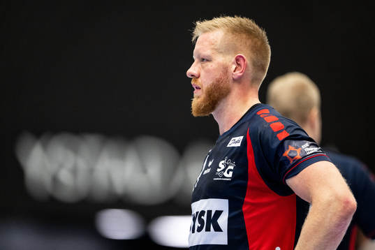 Jim Gottfridsson of Flensburg looks dejected