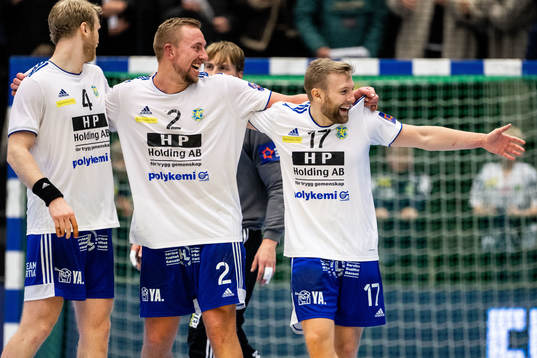 Philip Stenmalm, Anton Månsson and Johan Dahlin of Ystad