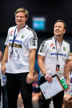 Head coach Oscar Carlén and assistant coach Marcus