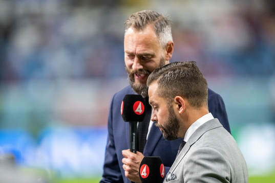 Olof Lundh and Gusten Dahlin of Swedish broadcaster TV4