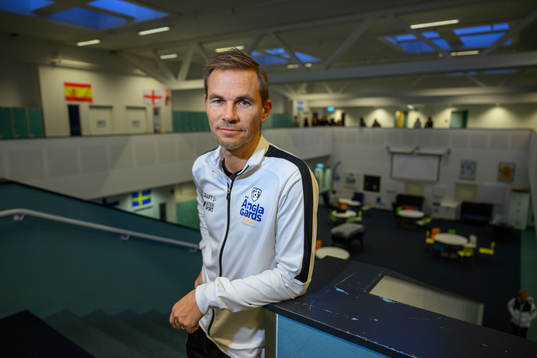 Niclas Alexandersson, tränare på Änglagårdsskolan