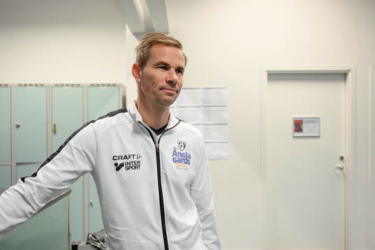 Niclas Alexandersson, tränare på Änglagårdsskolan