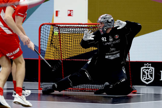 Pixbos målvakt Gustav Ringhagen släpper in 0-1