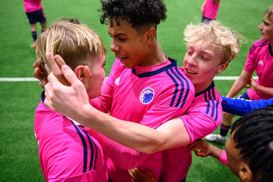 FC Köpenhamns Cornelius Olsson, William Glindtvad och