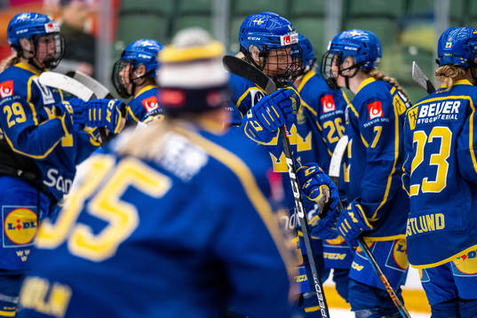 Josefine Holmgren of Sweden celebrates