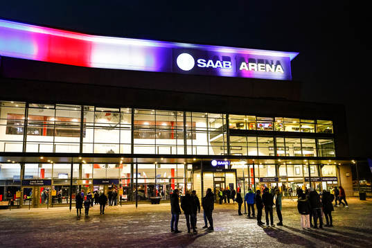 SAAB Arena före ishockeymatchen i SHL mellan Linköping