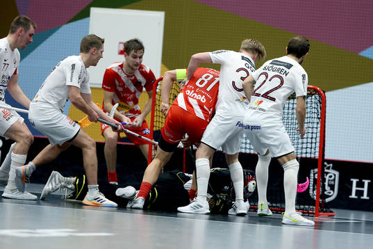 Pixbos lagkapten Gustav Fritzell och Storvretas Simon Götz