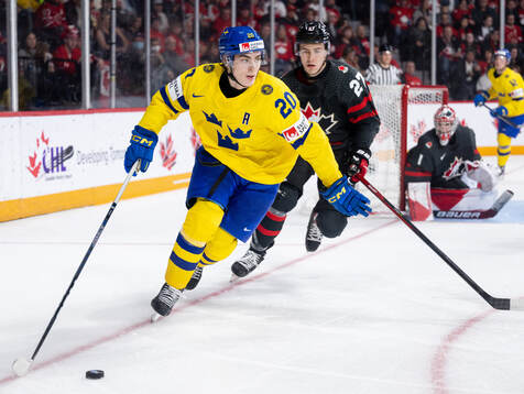 Liam Öhgren of Sweden and Jack Matier of Canada