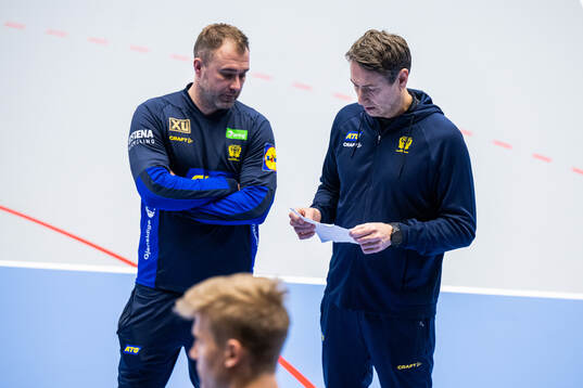 assisterande förbundskapten Michael Apelgren och