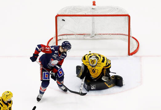 Mål 5-2 av Linköpings Christoffer Ehn förbi Skellefteås