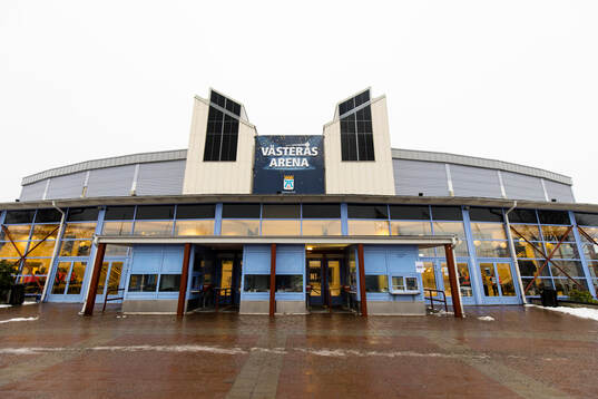 Vy över Västerås Arena
