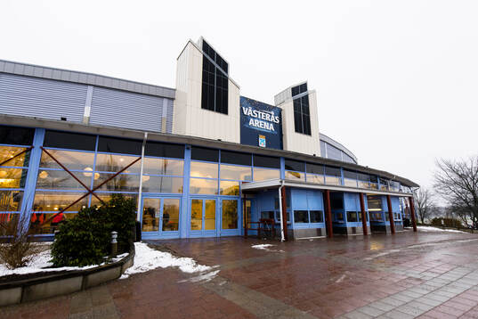Vy över Västerås Arena