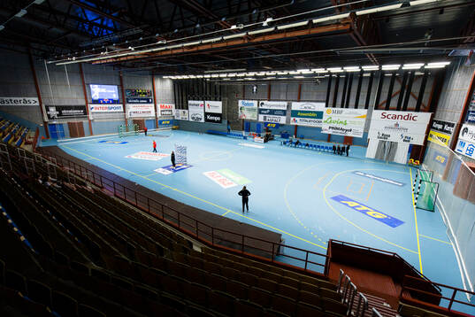 Vy över Västerås Arena