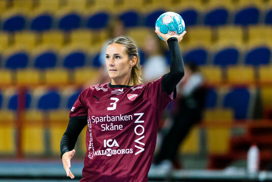 Lugis Sabina Jacobsen på uppvärmningen