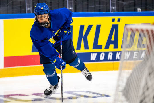 Mira Hallin of Sweden at a practice session