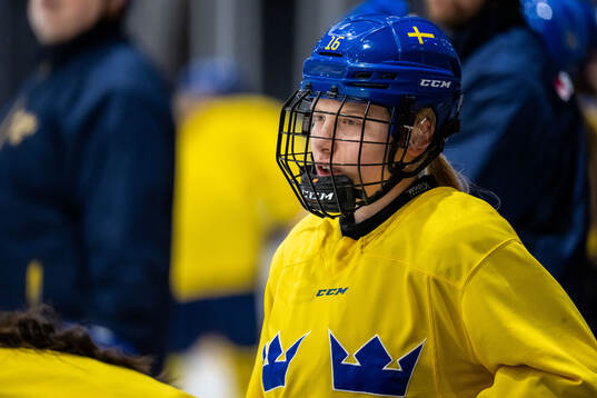Emilia Bergeby Hallbeck of Sweden at a practice session