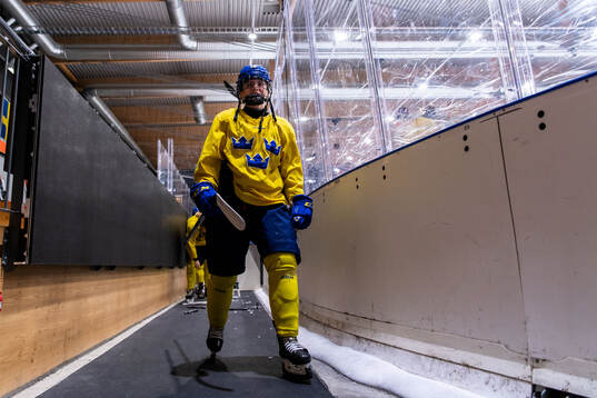 Moa Gustafsson of Sweden at a practice session