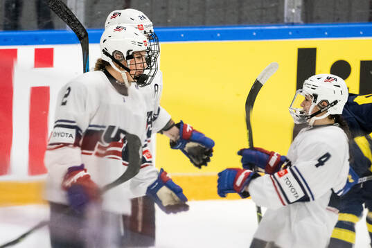 Finely McCarthy of USA celebrates